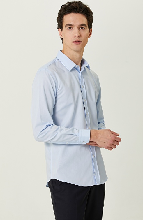 Blue Slim Fit Shirt