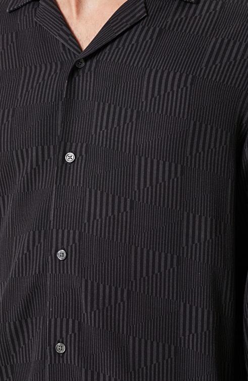 Slim Fit Black Shirt