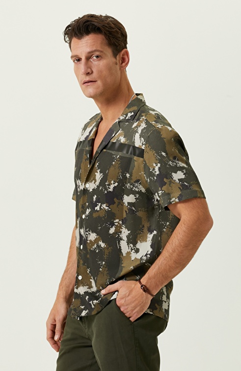 Khaki Printed Shirt