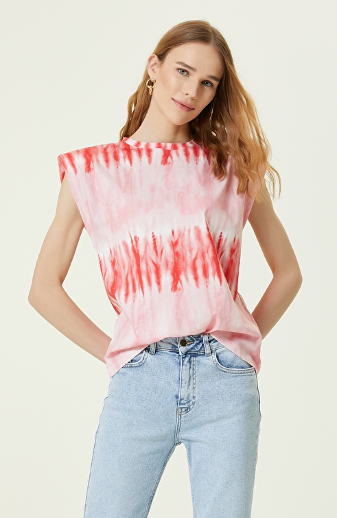 Red Pink Tie Dye T-shirt