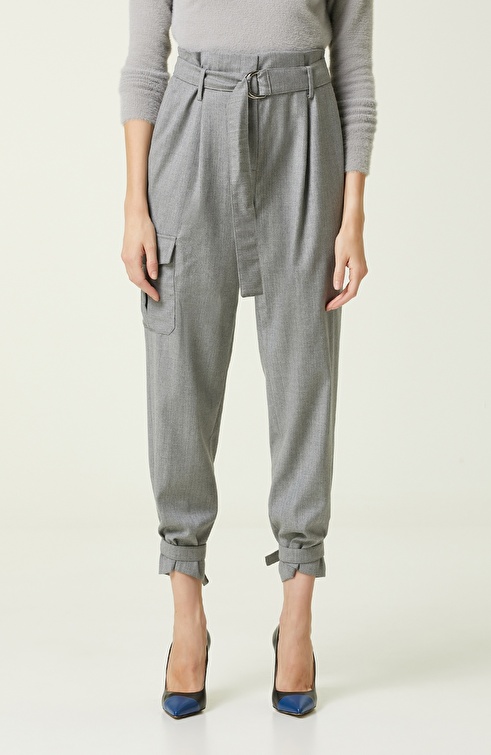 Light Gray Wool Trousers