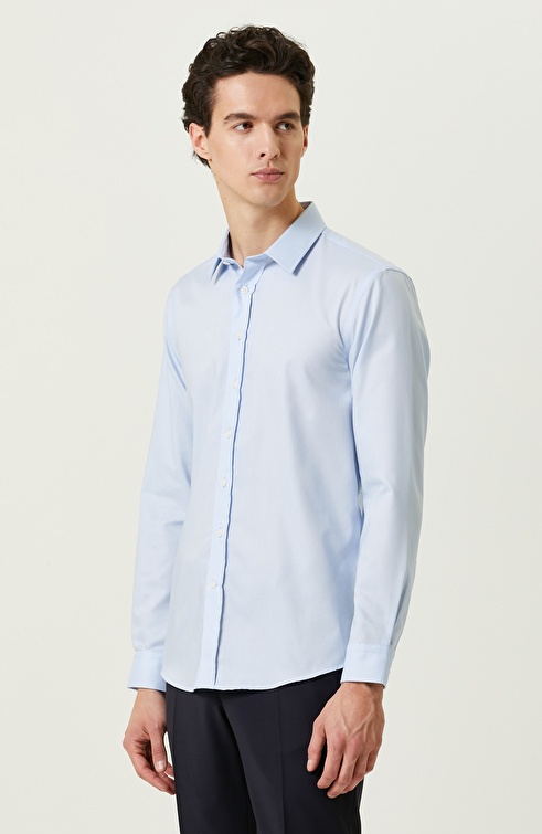 Blue Slim Fit Shirt