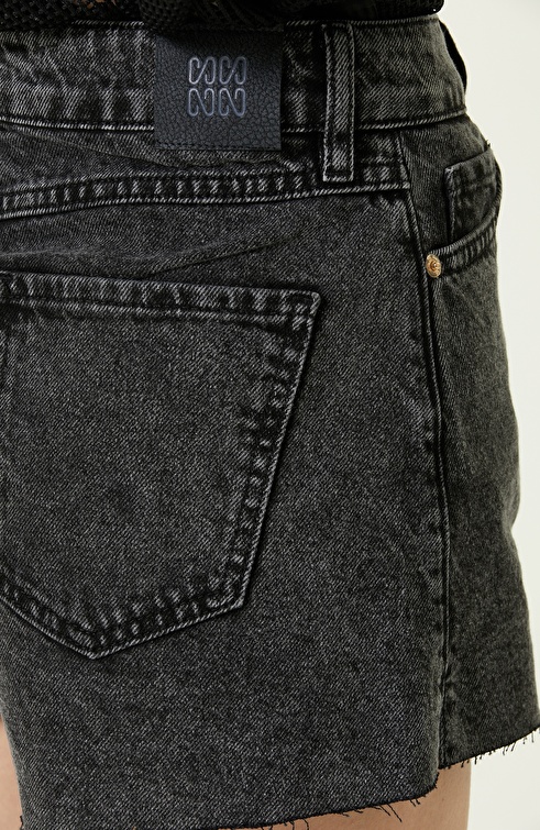 Anthracite Denim Shorts