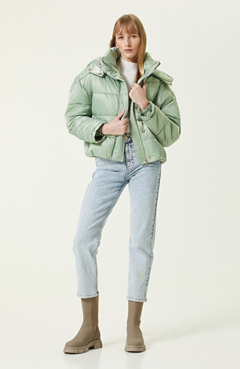 Mint Puffer Coat