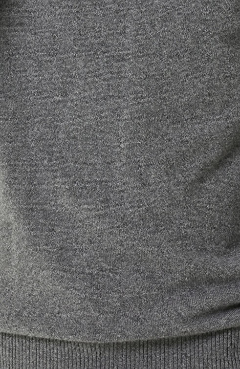 Gray Melange Cashmere Sweater