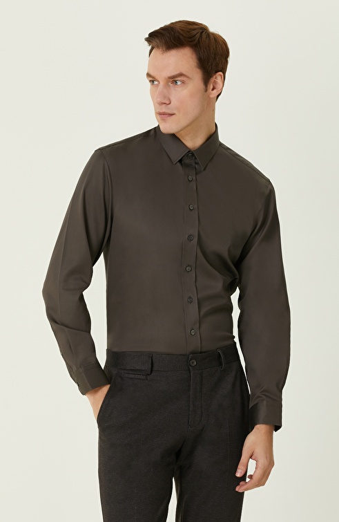 Mink Colored Non-Iron Shirt