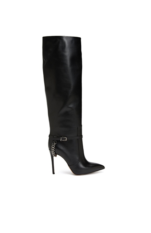 Black Womens Leather Boots