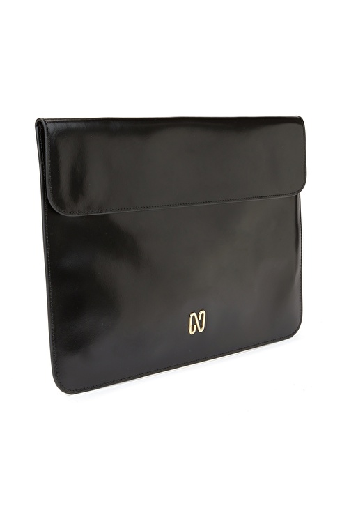 Black Women's Leather Clutch