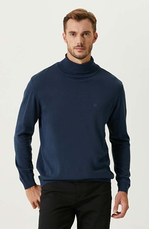 Blue Melange Sweater