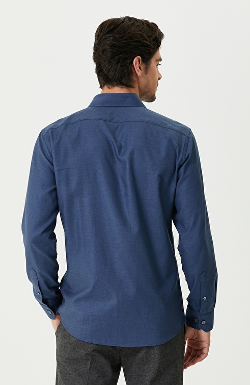 Slim Fit Indigo Shirt