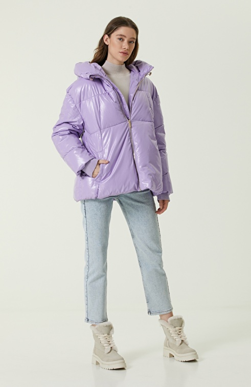 Lilac Puff Coat