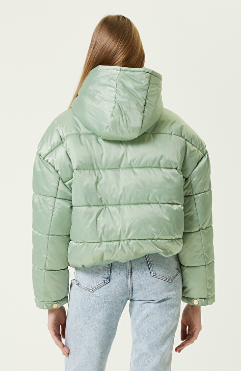 Mint Puffer Coat