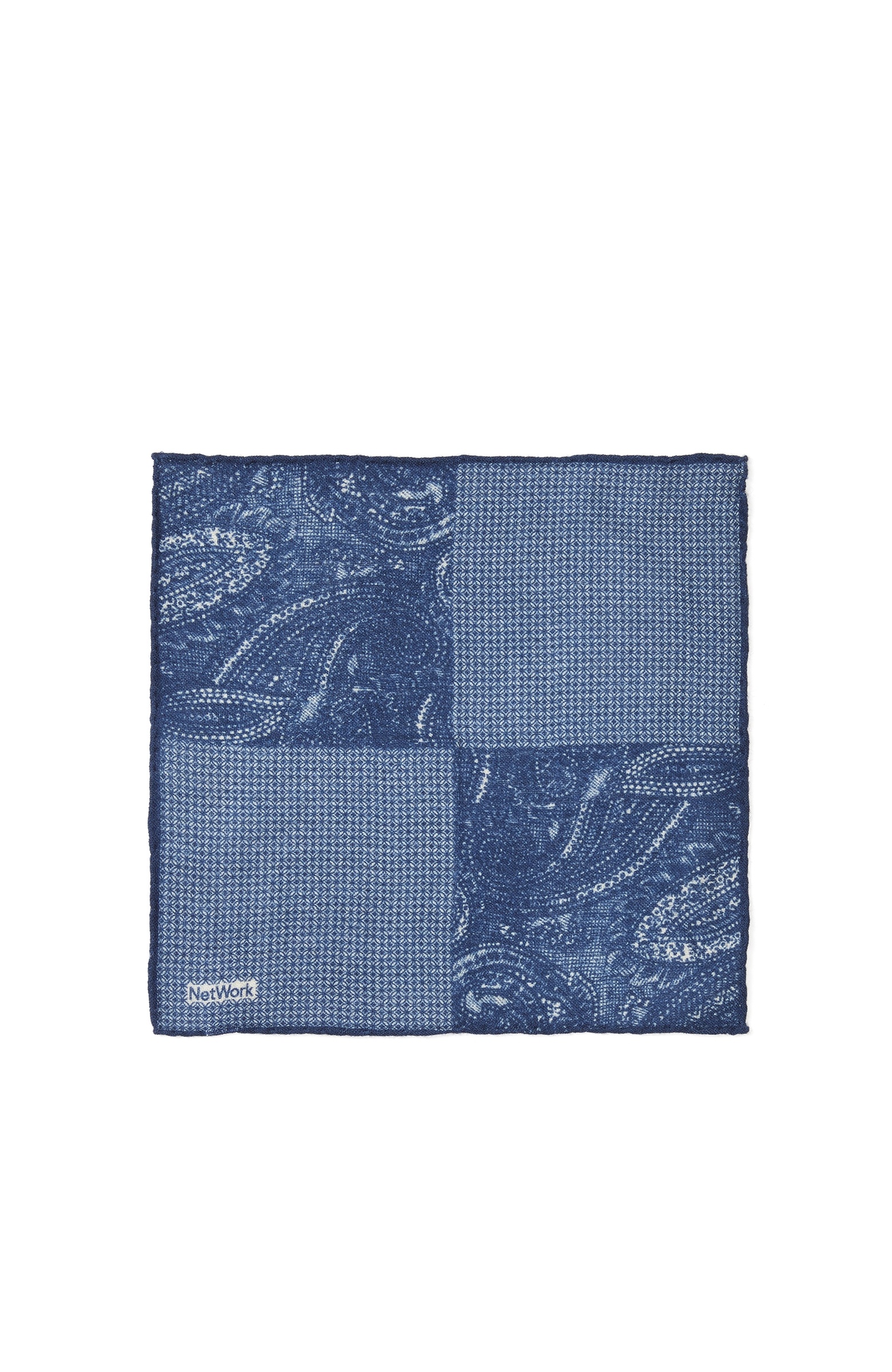 Blue Wool Tissue Bag