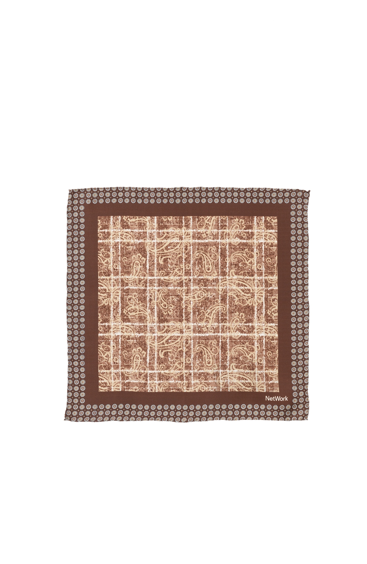 Brown Silk Tissue Bag