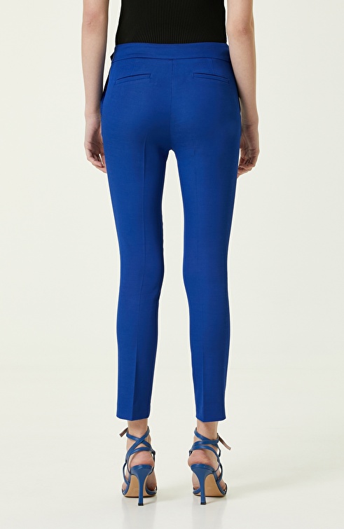 Slim Fit Blue Pants