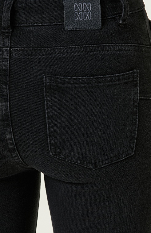 Slim Fit Anthracite Denim Trousers