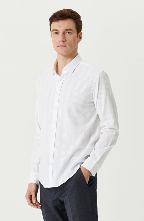 Slim Fit White Shirt