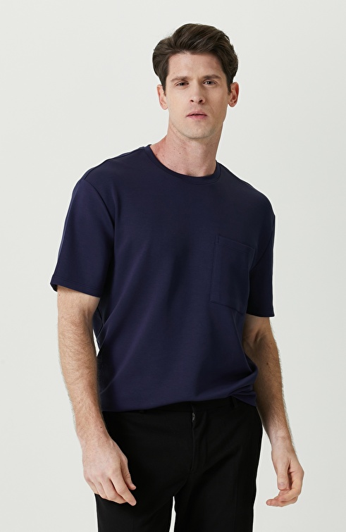 Indigo Crew Neck Short Sleeve Tshirt