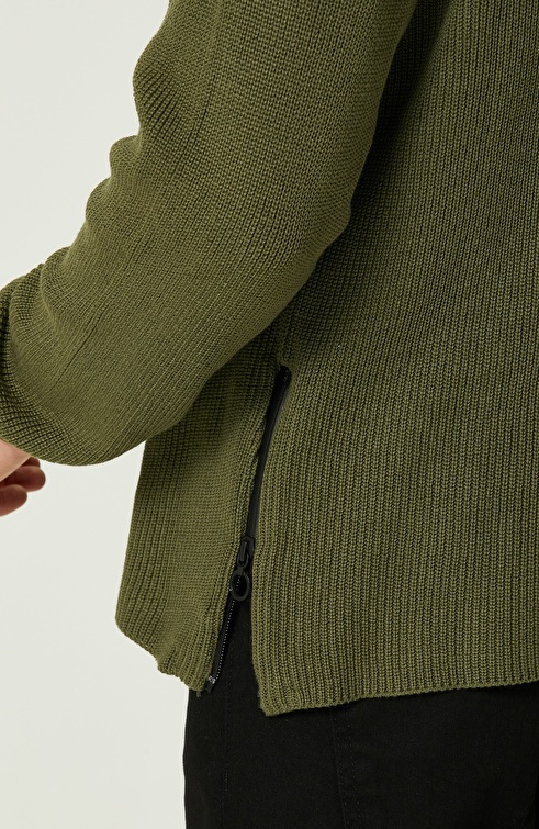 Khaki Wool Sweater