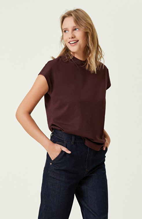 Burgundy T-shirt