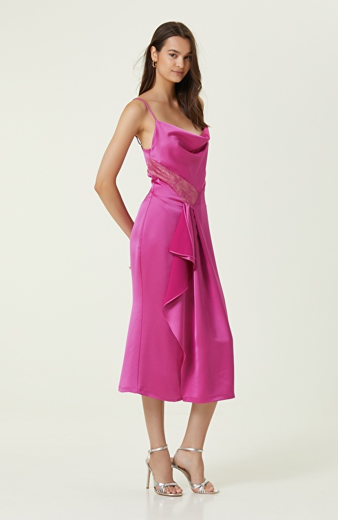 Fuchsia Long Evening Dress