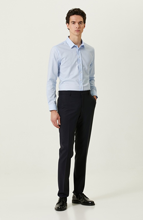 Blue Slim Fit Shirt