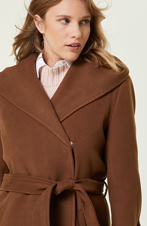 Brown Hooded Coat