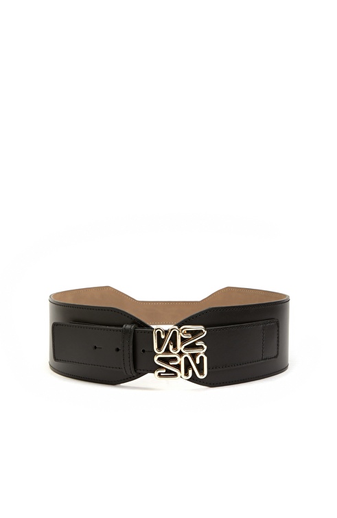 Black Womens Leather Belt