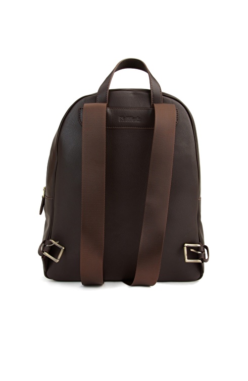 Brown Men's Leather Backpack