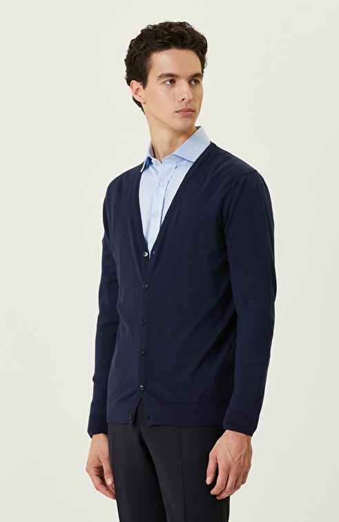 Navy Blue Cardigan