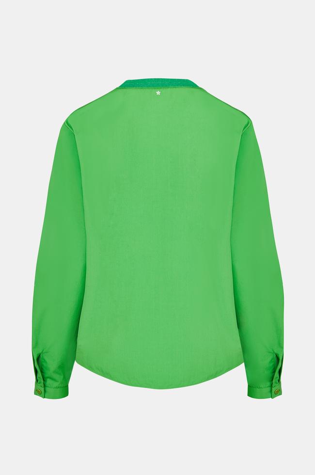 Lorena Antoniazzi GREEN SHIRT DETAILED BLOUSE