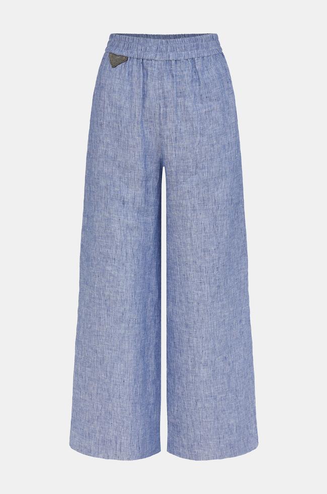 Fabiana Filippi BLUE Elastic Waist Trousers