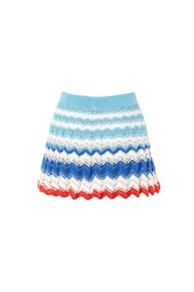 My Beachy Side Emily In Paris MULTI-COLOR MINI SKIRT