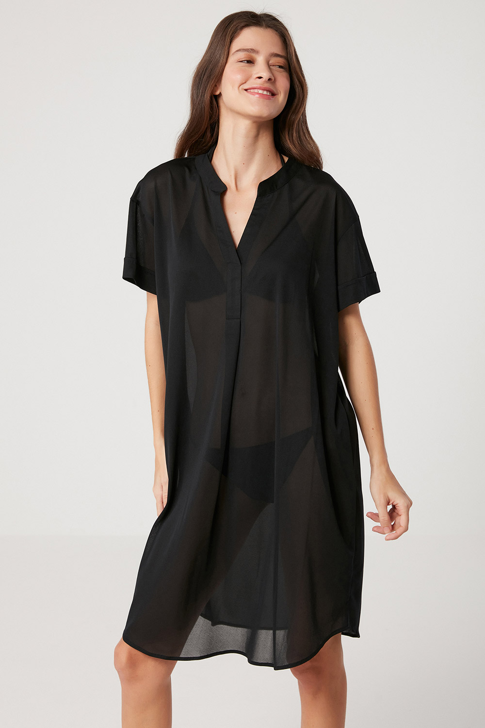 Jophiel Shirt Collar Long Dress