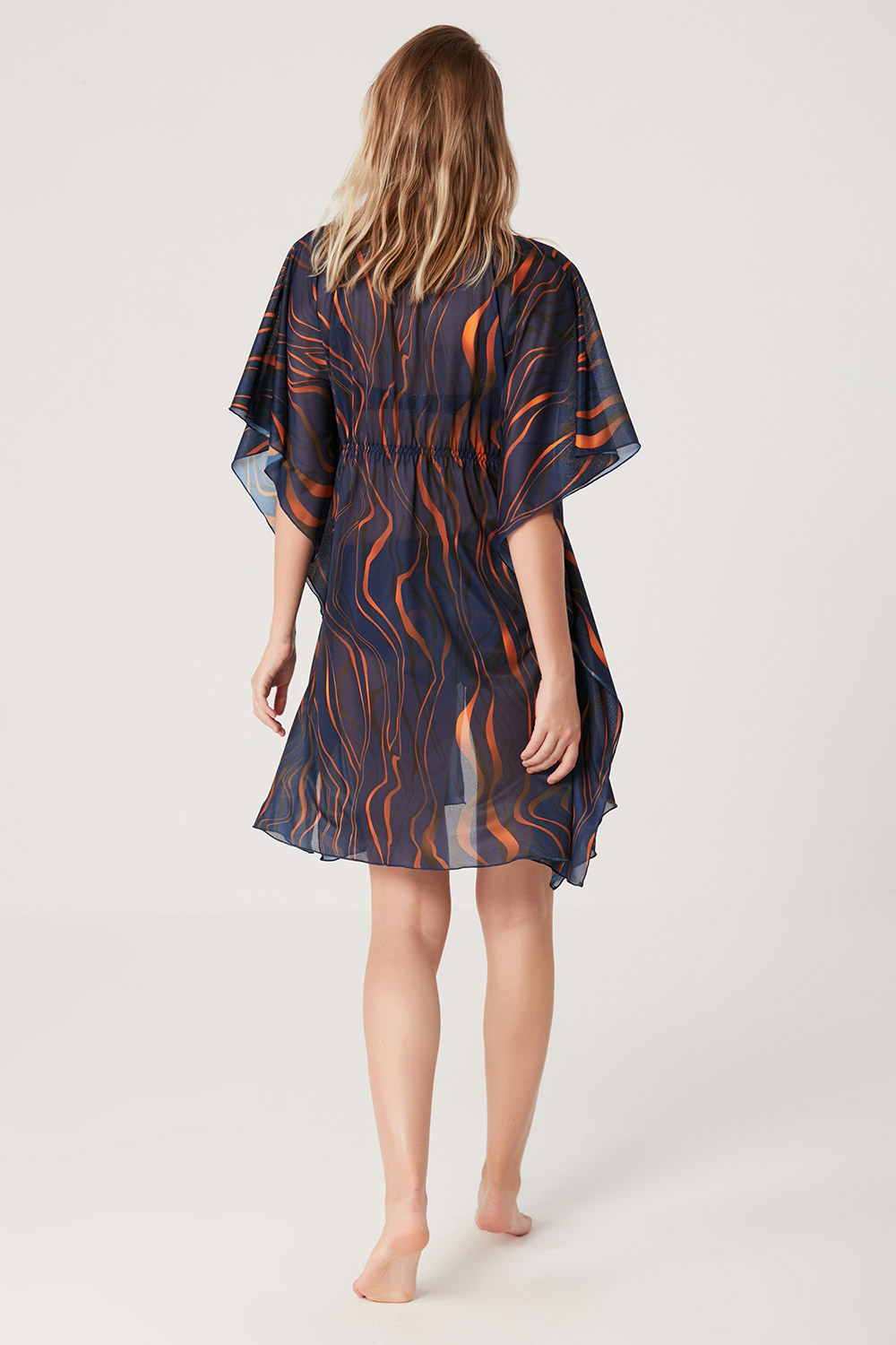 Iada Wave Patterned Short Dress