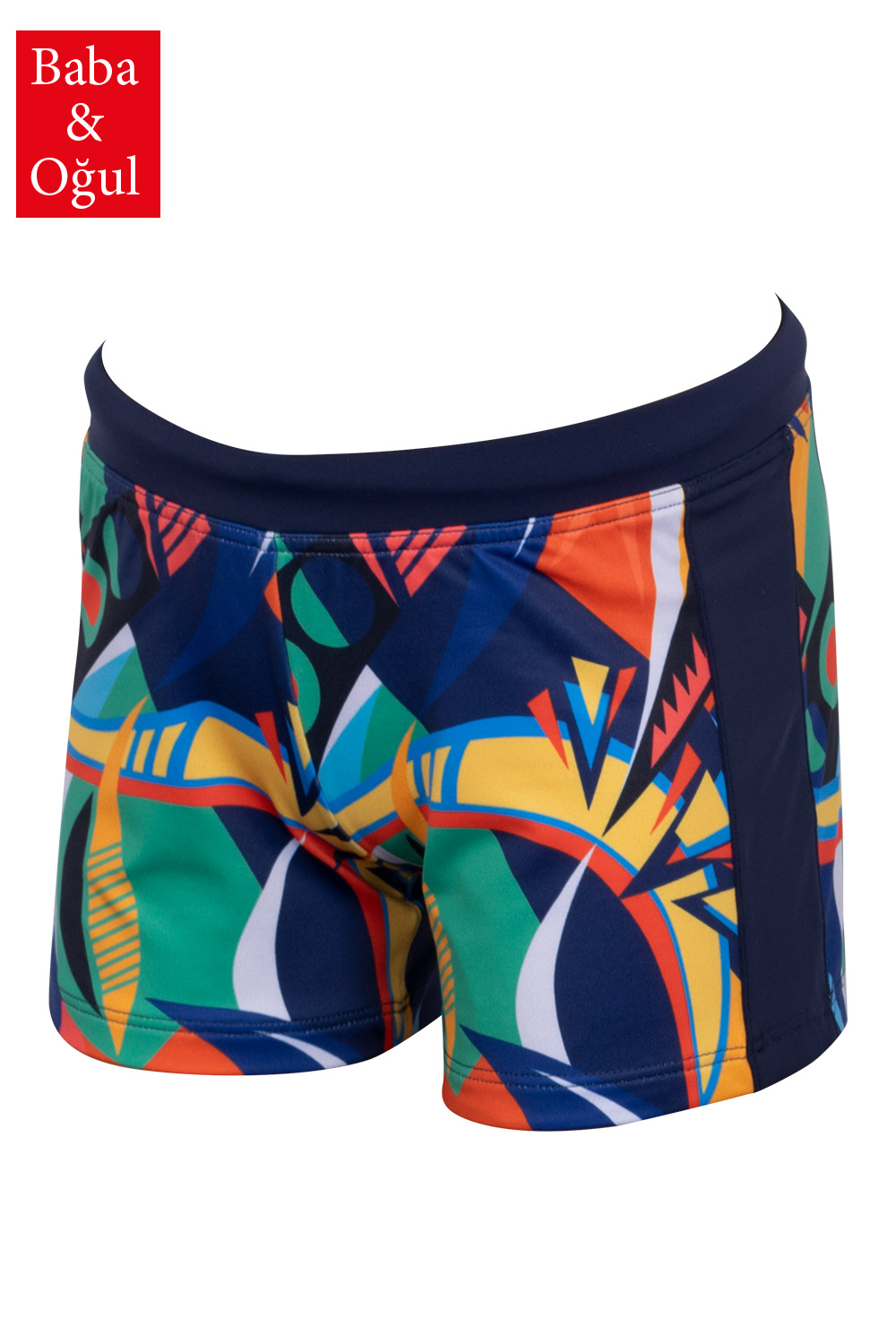 Damiano Patterned Boys Shorts Swimwear