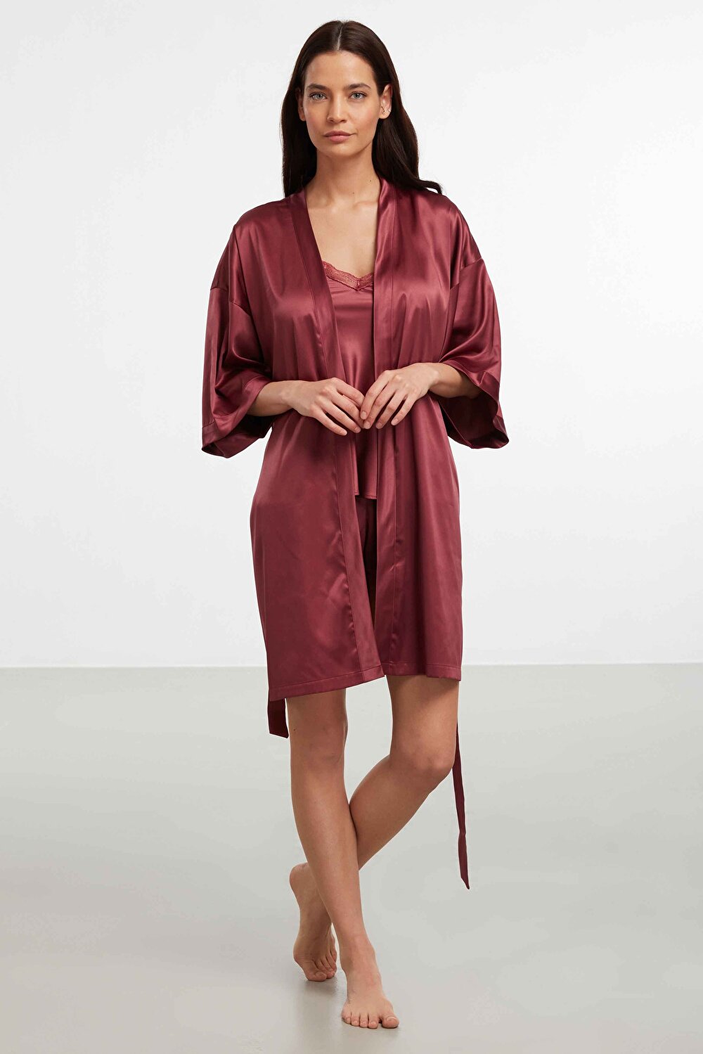 Sofia Satin Dressing Gown