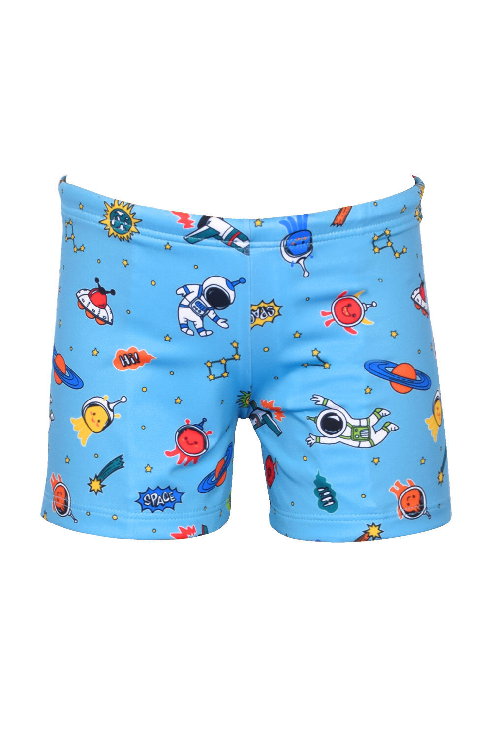 Alien Space Pattern Boys Shorts Swimwear