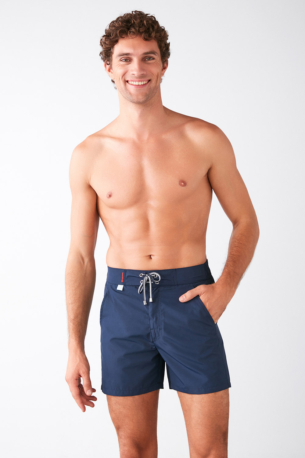 Classy Back Pocket Detailed Marine Shorts