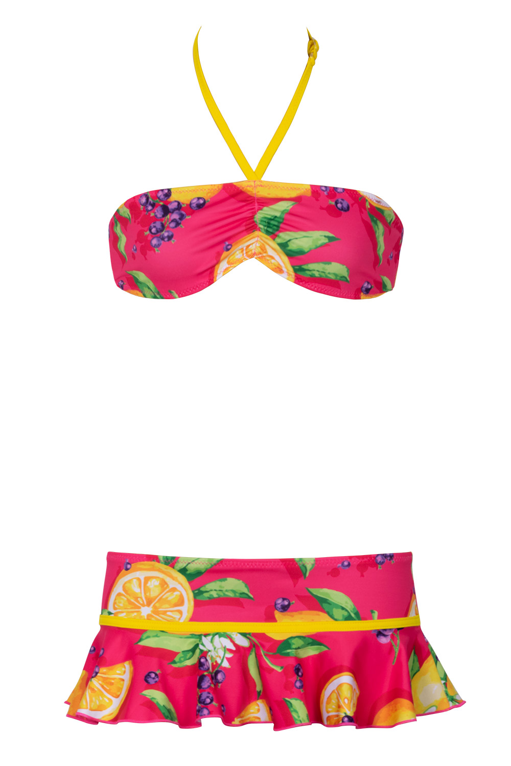 Grape Limon Kids Skirt Bikini Set