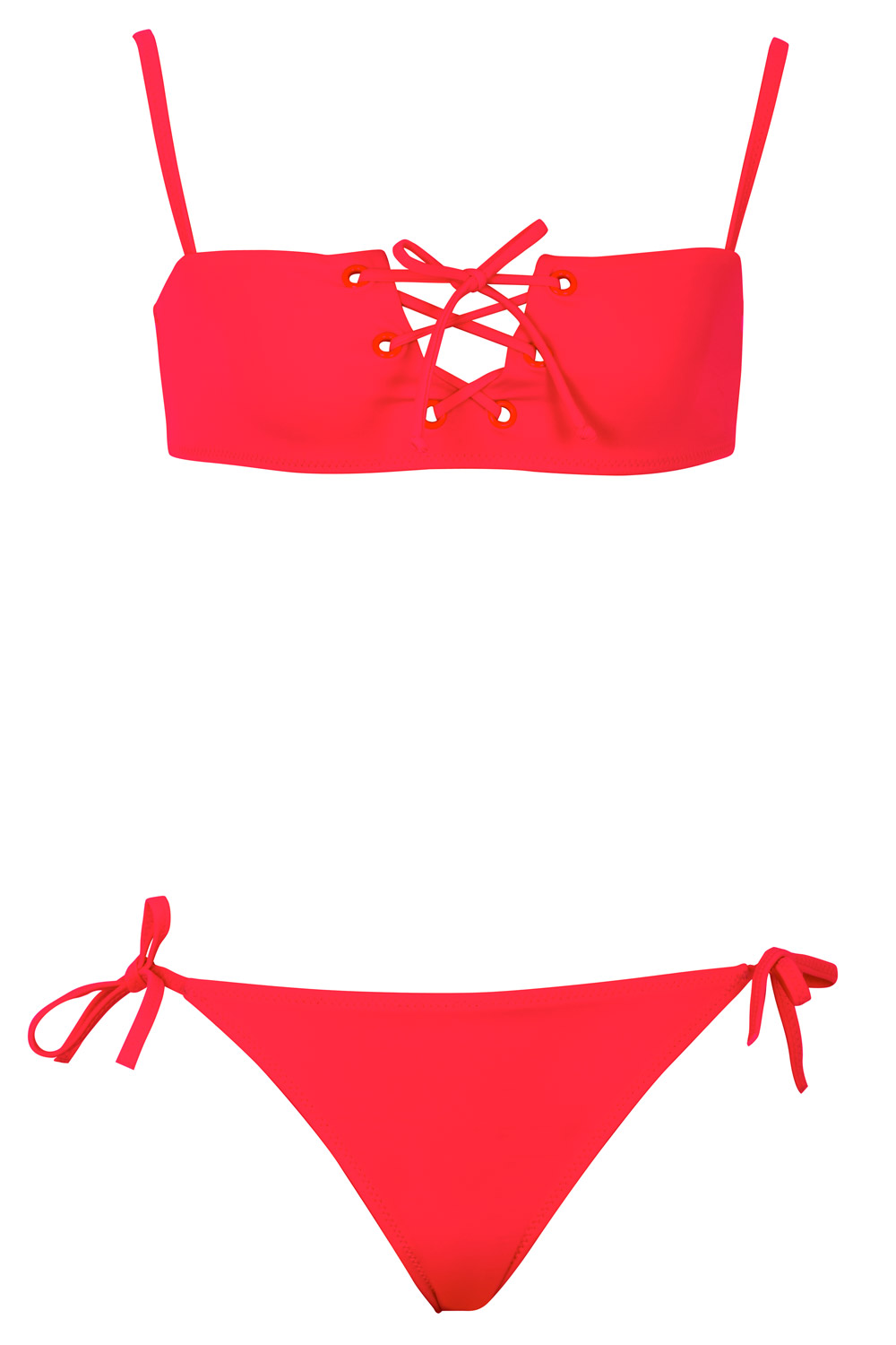 Loretta Neon Colored Kids Bikini Set