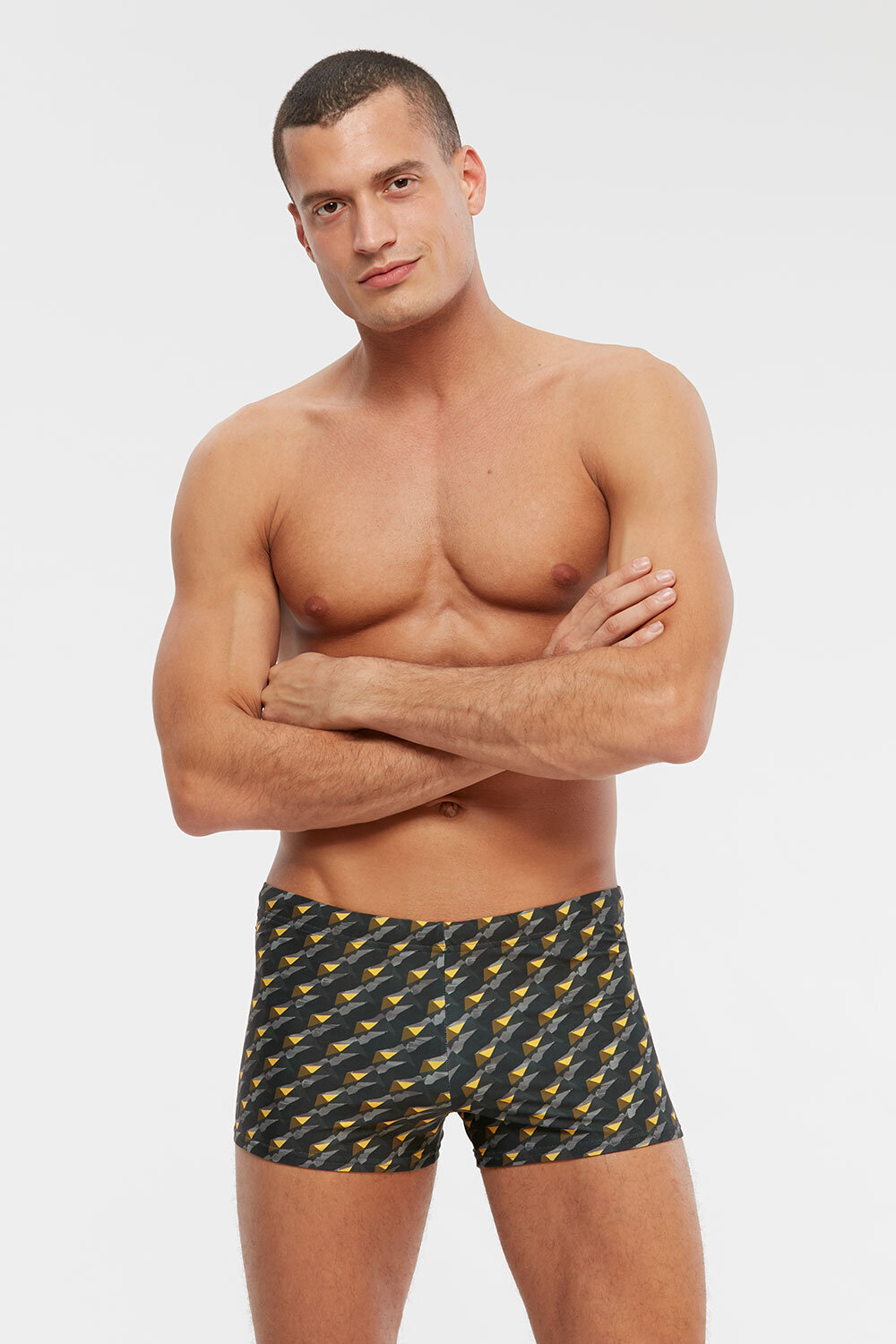 Delta Sail Pattern Swimwear Shorts