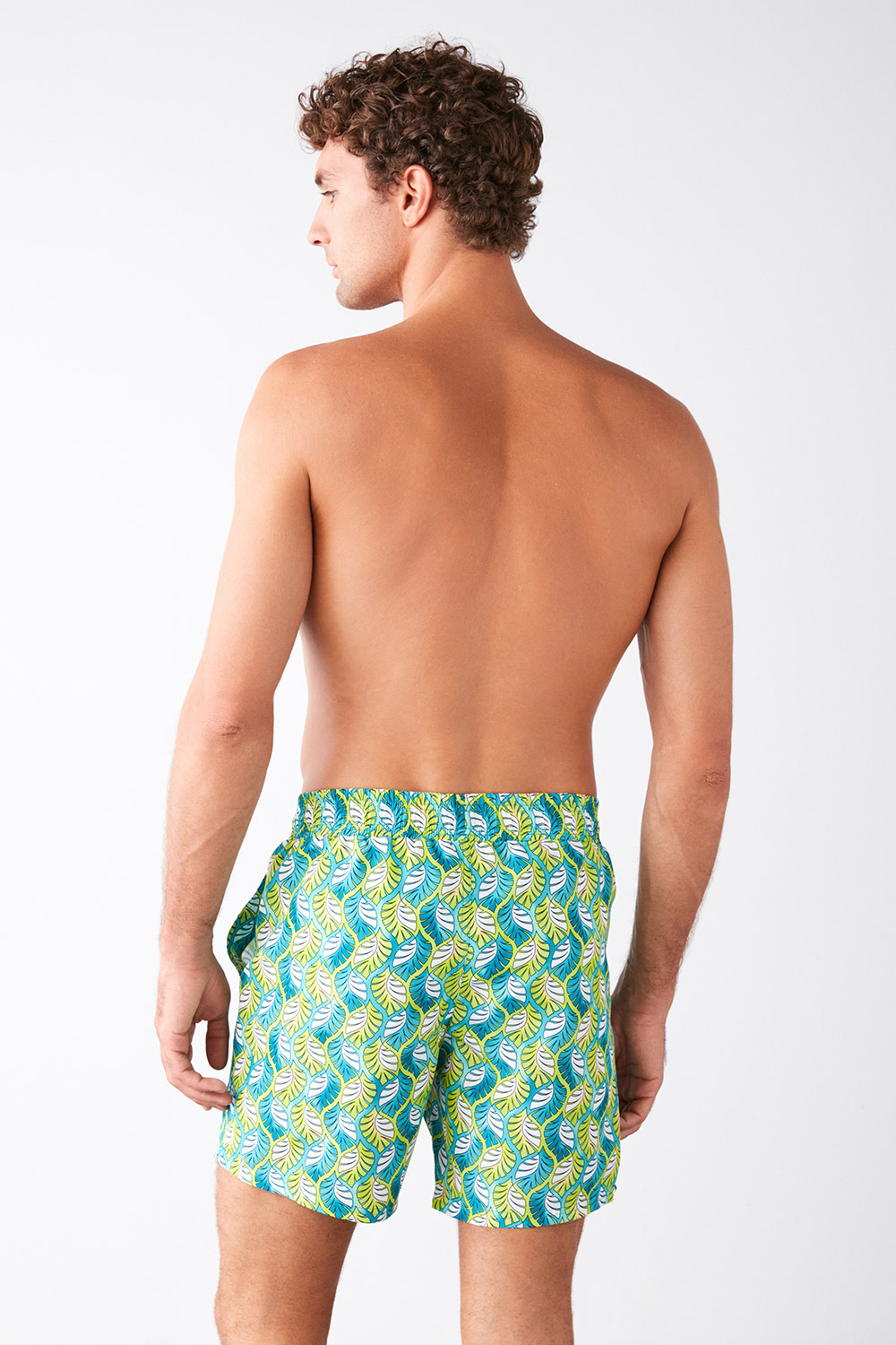 Peace Leaf Printed Marine Shorts