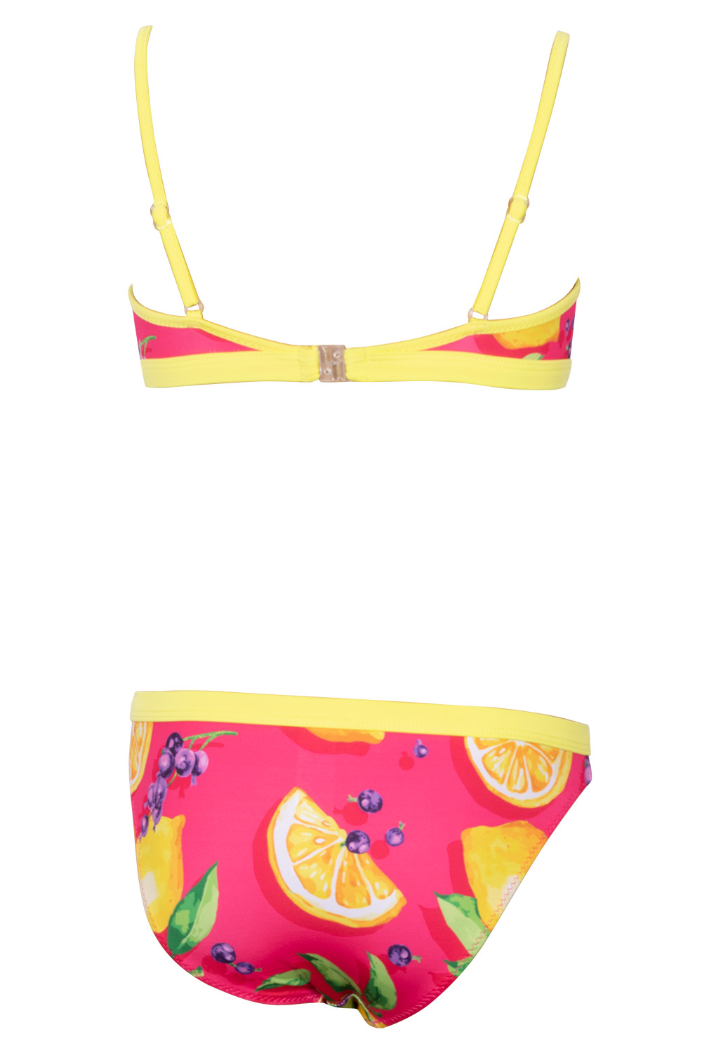 Grape Lemon Pattern Girls Kids Bikini Set