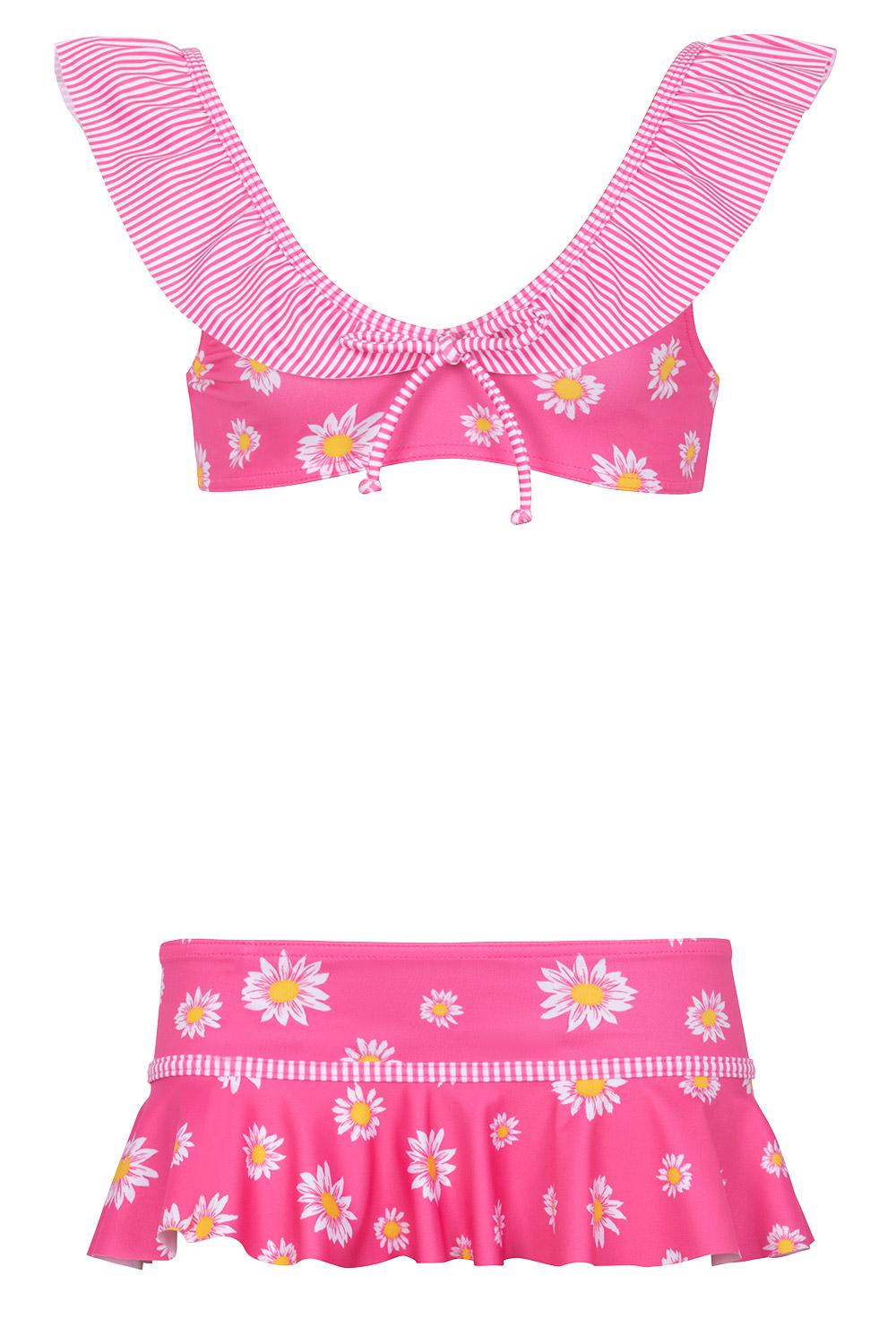 Betsy Daisy Pattern Skirt Bikini Set