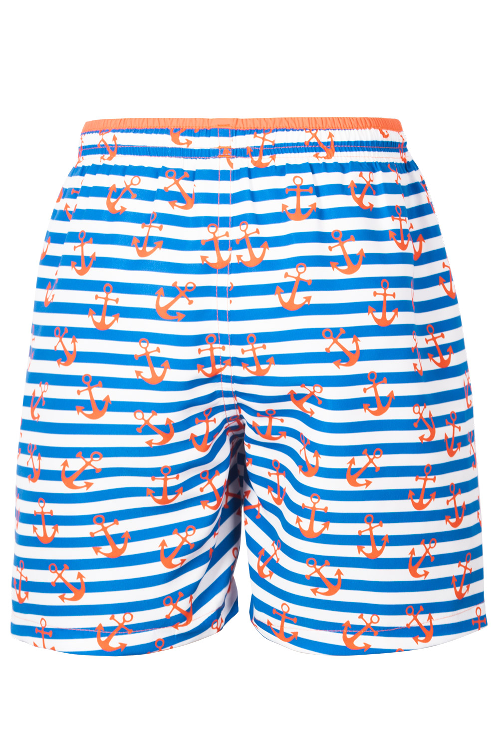 Walter Çizgi Çapa Patterned Marine Shorts