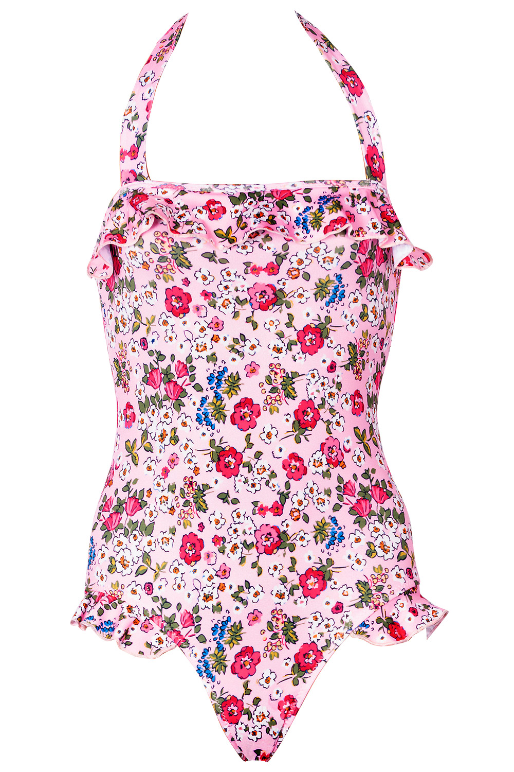 Fiona Flower Pattern Kids Swimsuit