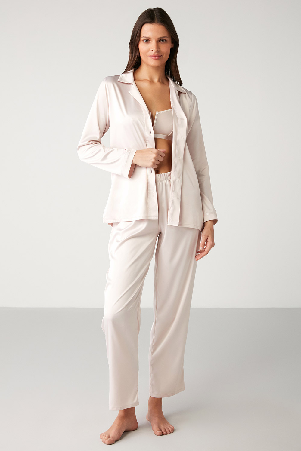 Almila Satin Pajamas Set