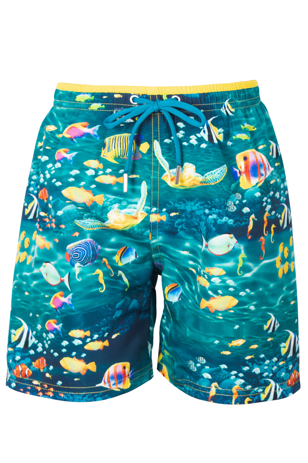 Tuna Aquarium Patterned Kids' Swim Shorts