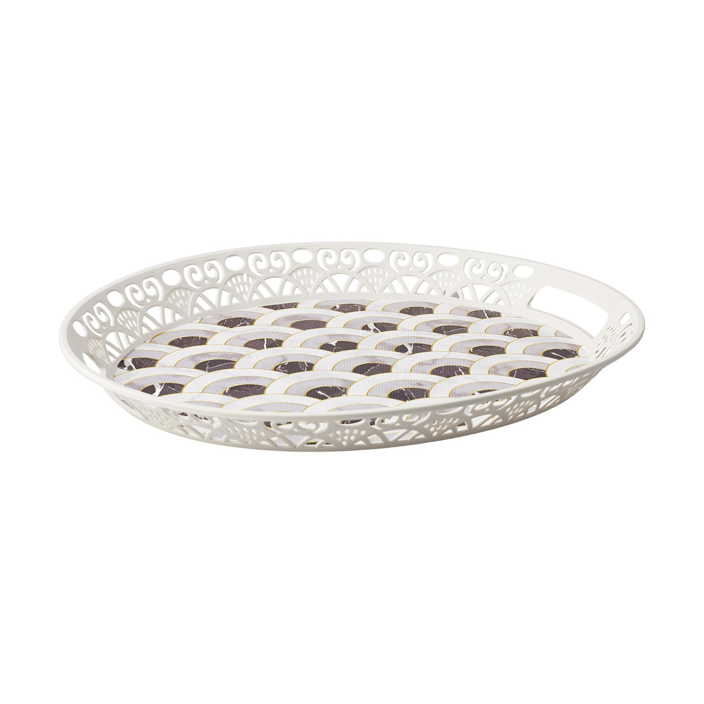 Karaca Della Oval Tray 45 Cm